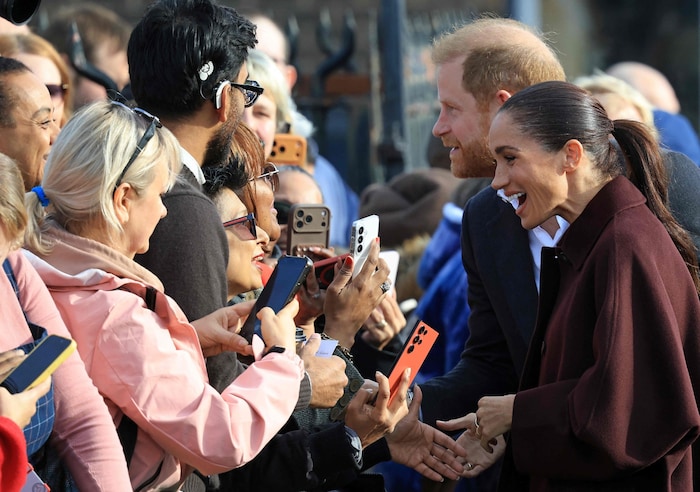 Es war der erste gemeinsame öffentliche Termin des Paares in Großbritannien seit ihrer ...