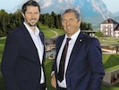 Georg (re.) mit Sohn Thomas Imlauer wollen ihr Haus im Ennstal zum „Leading Spa- und Golfresort“ ...