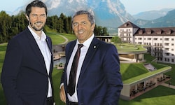 Georg (re.) mit Sohn Thomas Imlauer wollen ihr Haus im Ennstal zum „Leading Spa- und Golfresort“ ...