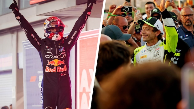 Max Verstappen trifft in Portimao auf Valentino Rossi