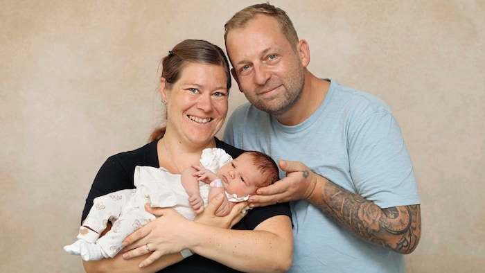 Olivia Donner with her happy parents