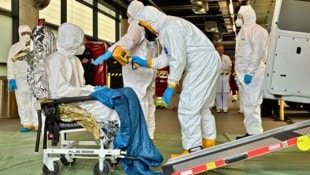 Im Klinikum wurde für den radioaktiven Ernstfall geübt.
