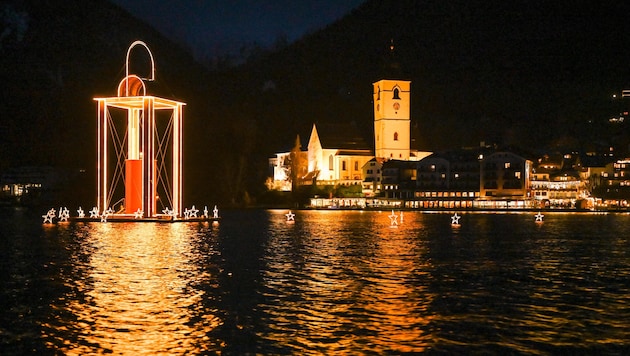 Längst ein Wahrzeichen: Die Friedenslicht-Laterne den Wolfgangsee