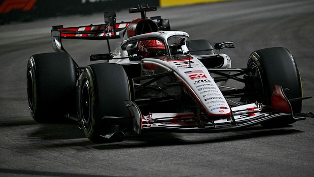 Der Haas von Esteban Ocon.