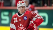 Rotjacken-Stürmer Jacob Hudson kam im Sommer zum KAC und verletzte sich vor dem ersten ...