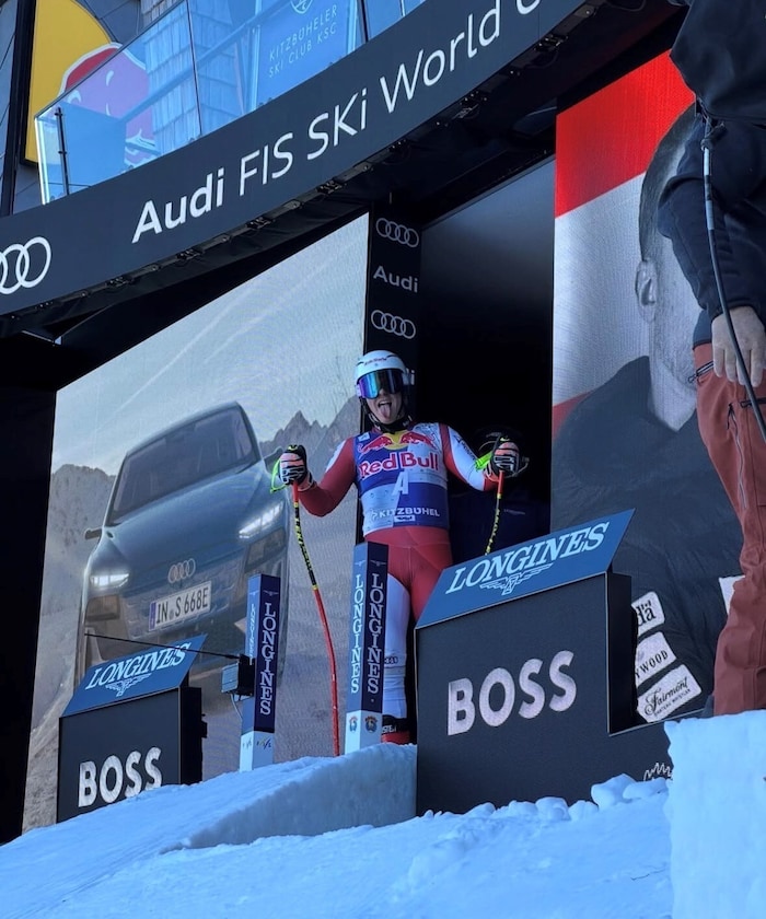 Nicolas Hofer war Vorläufer im Skiweltcup und trifft jetzt für den FC Oberndorf.