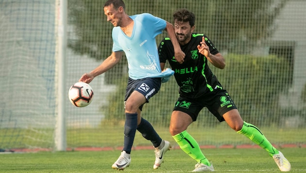 Martin Bartolini (l.) war immer schon schwer zu halten.
