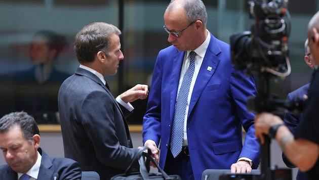 Gemeinsame Linie beim Verbrenner-Aus: Deutschlands Kanzler Friedrich Merz und Frankreichs ...