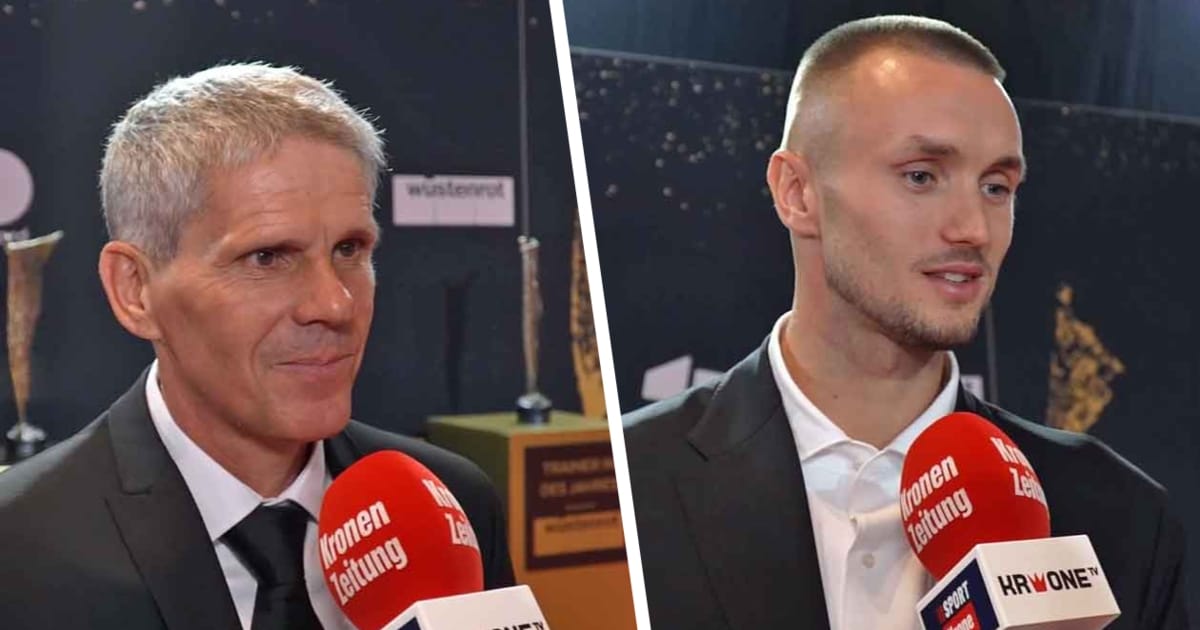 Kühbauer viccesen reagált a Sporthilfe-gálán: Ezt felkenhetitek magatokra
