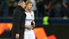 Trainer Adi Hütter und Martin HInteregger feierten bei Eintracht Frankfurt gemeinsam viele ...