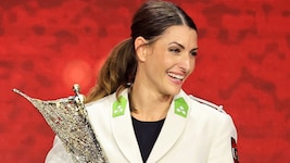 Janine Flock mit ihrem „Niki“.