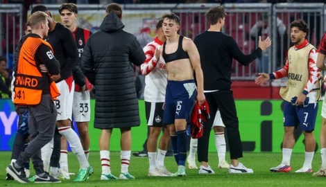 Salzburg ging gegen Milan mit 0:4 unter.