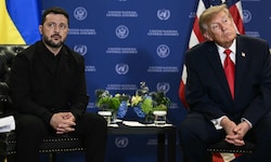 Die Stimmung zwischen den Präsidenten Selenskyj (li.) und Trump ist frostig.