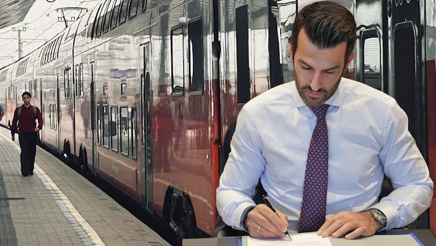 Milliarden für die Bahn, aber immer mehr Ärger für die Pendler. Nun fordert Landbauer in einem ...