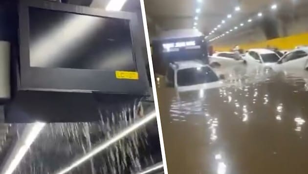Videos zeigen das Ausmaß der Unwetter in São Paulo.