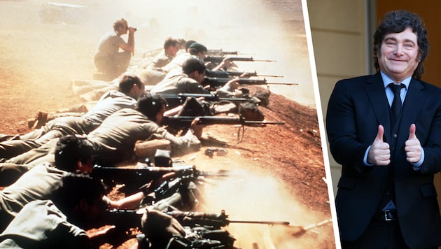Argentiniens Präsident Javier Milei möchte die Falklandinseln von Großbritannien zurückholen – ...