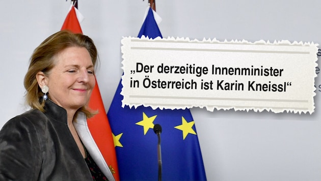Kommt Karin Kneissl wieder zurück in die Regierung? Laut KI ist das jedenfalls so.