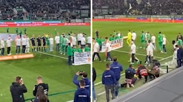 Ü60-Rapid-Fans durften mit den Spielern einlaufen.