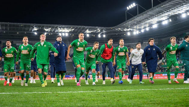 Am Freitag bejubelten die Hütteldorfer einen 3:1-Sieg über den TSV Hartberg.