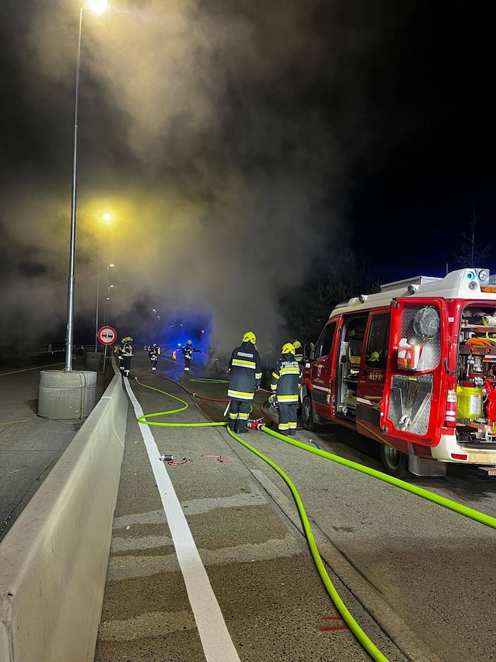 Einsatzkräfte vor Ort