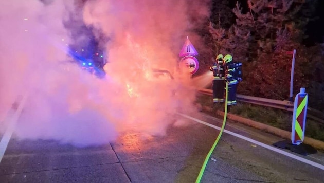 Die Feuerwehr konnte den Brand rasch eindämmen.