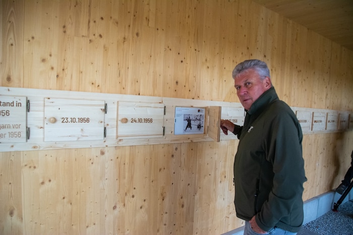 Historiker Herbert Brettl gestaltete den geschichtlichen Teil der Gedenkstätte.