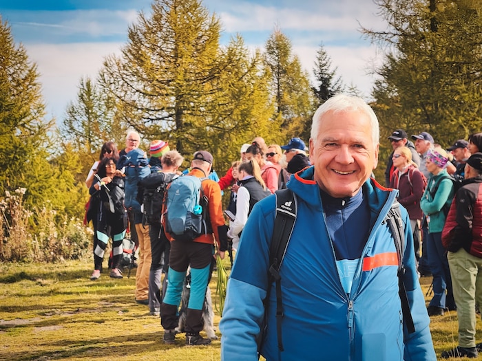 Dorfkaiser Matthias Krenn genoss den Wandertag in seinen heimischen Nockbergen.
