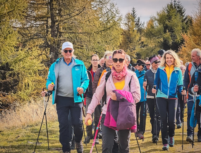 Franz Klammer genoss das Wandern in den Nockbergen sichtlich.