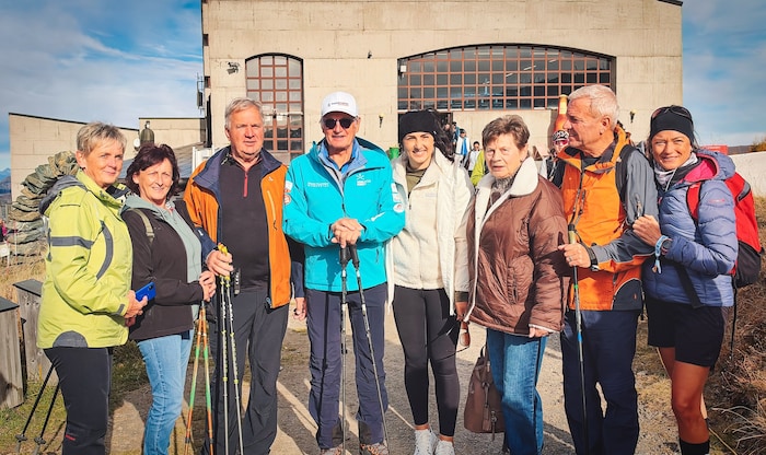 Franz Klammer und Stephanie Venier erfüllten Fotowünsche und plauderten mit Fans und Freunden.