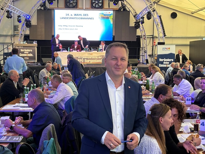 Mario Jaksch stellte sich der Wahl zum Landesparteiobmann.