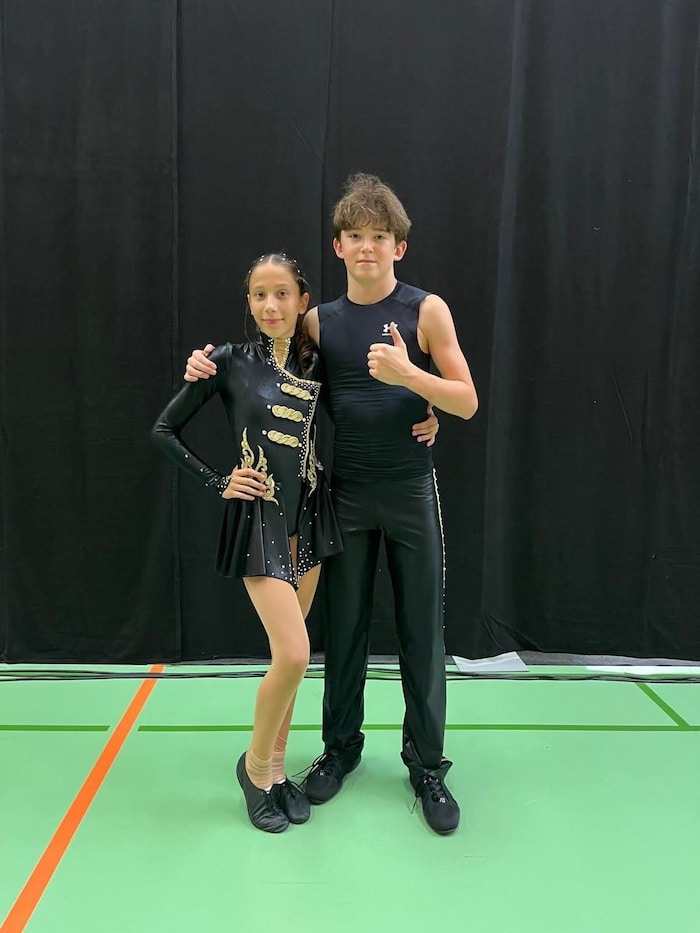 Bronze für Parndorf: Der dritte Platz ging an Leonie Szombat und Luis Szorentini.