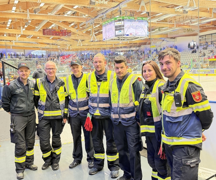 Brandsicherheitswachdienst beim Eishockey Spiel VSV gegen den HC Pustertal