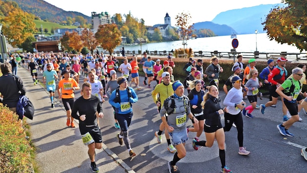 7,000 runners participated in the Wolfgangseelauf
