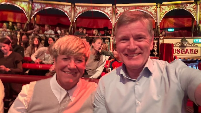 Barbara Moser von Spar mit Wolfgang Kos („Krone“).
