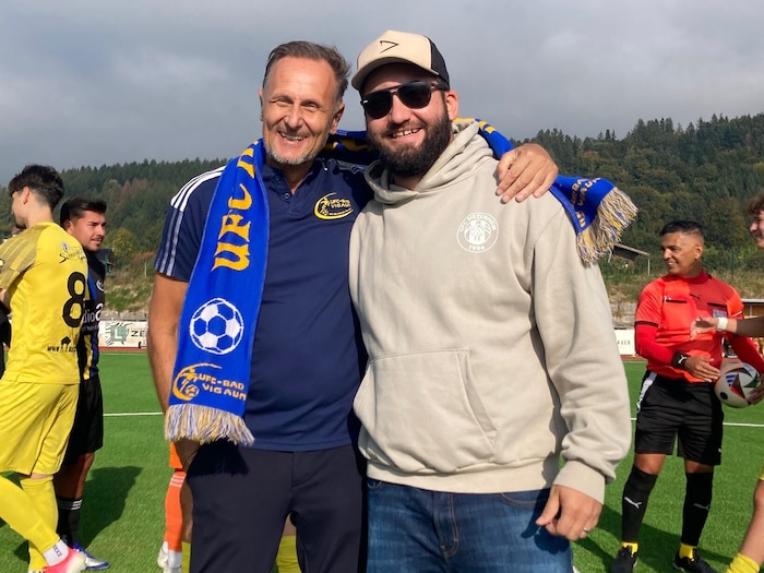 Bad Vigauns Obmann Marc Gach (links) mit Daniel Dosenovic, dem sportlichen Leiter von ...