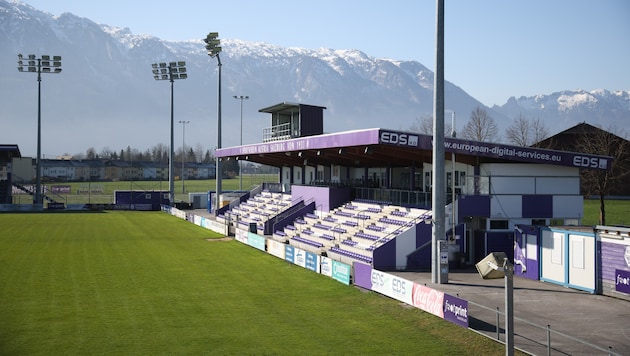 Das Austria Salzburg-Stadion in Salzburg-Maxglan.