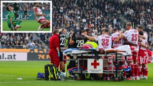 Der Moment, als das Blut in den Adern gefror: Sturm-Goalie Daniil Chudjakow brach sich das ...