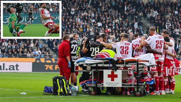 Der Moment, als das Blut in den Adern gefror: Sturm-Goalie Daniil Chudjakow brach sich das ...