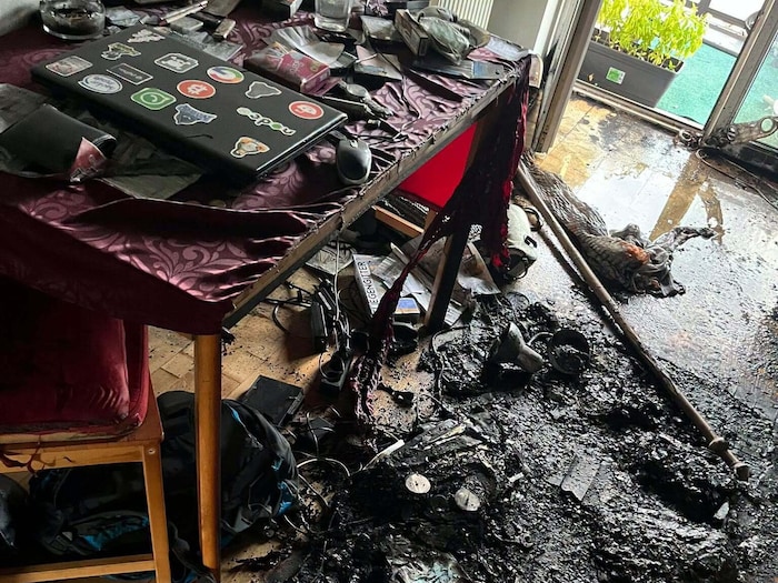 In der Küche wurde die Brandausbruchsstelle lokalisiert.
