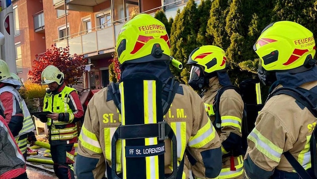 Die Feuerwehren von St. Marein und St. Lorenzen waren im Einsatz.