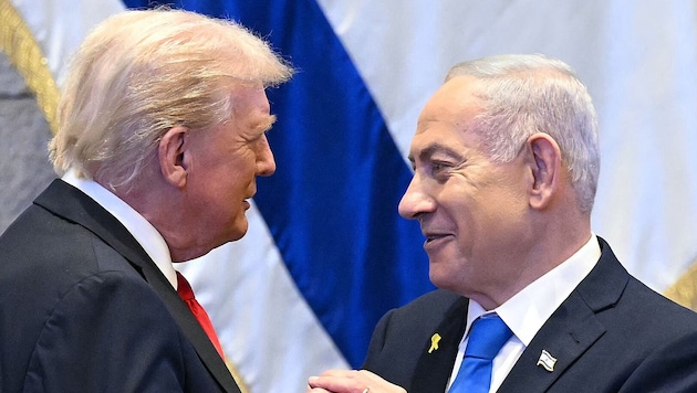 Von links: US-Präsident Donald Trump und Israels Ministerpräsident Benjamin Netanyahu