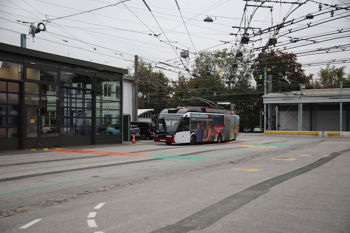 Die Obus-Remise in der Alpenstraße wird zur Großbaustelle.