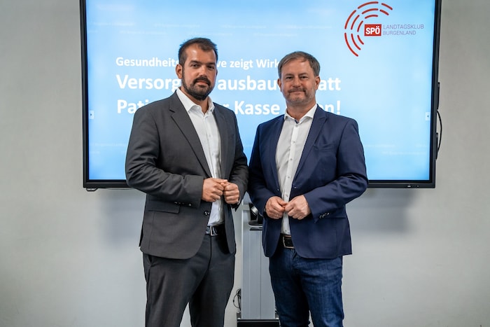 SPÖ-Klubchef Roland Fürst (rechts) und SPÖ-Landtagsabgeordneter Kilian Brandstätter.