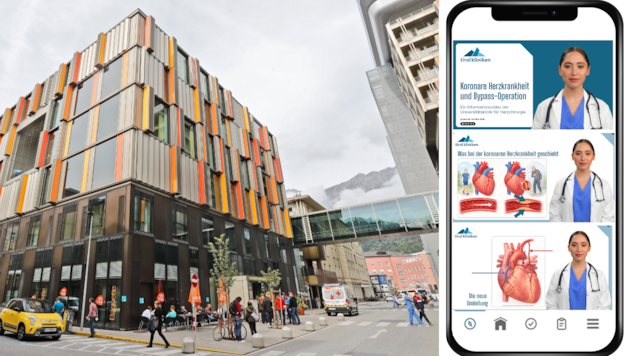 Im Herzzentrum der Klinik Innsbruck werden mit der App neue Wege beschritten.