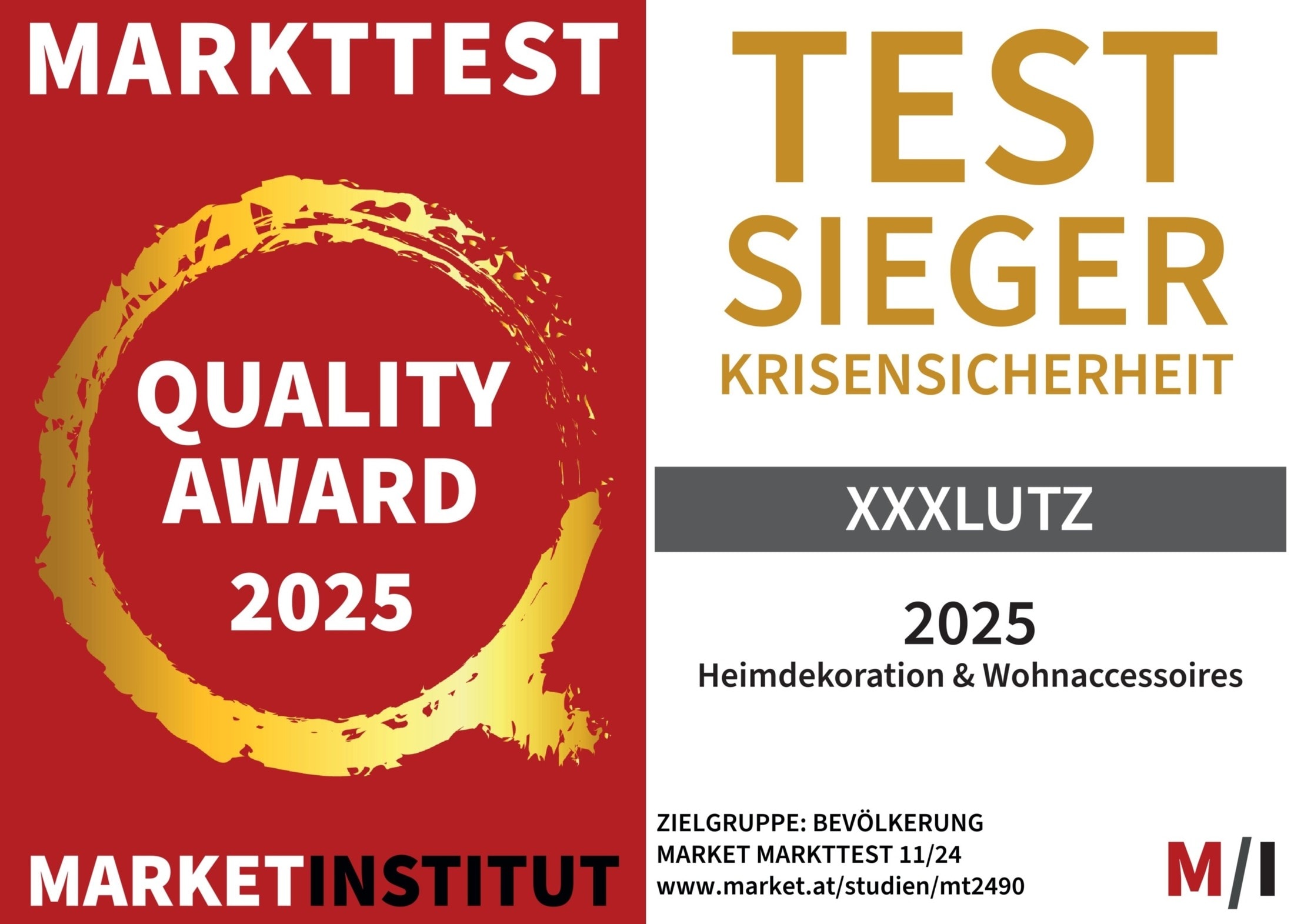 Auch in puncto Krisensicherheit überzeugt XXXLutz und sichert sich den Testsieg beim MARKET ...