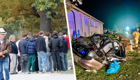 Viele Freunde und Bekannte der beiden Todesopfer besuchen den Unglücksort in Nußdorf, bringen ...