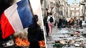 Auch in der französischen Stadt Marseille liefetren sich Demonstranten wilde Gefechte mit der ...
