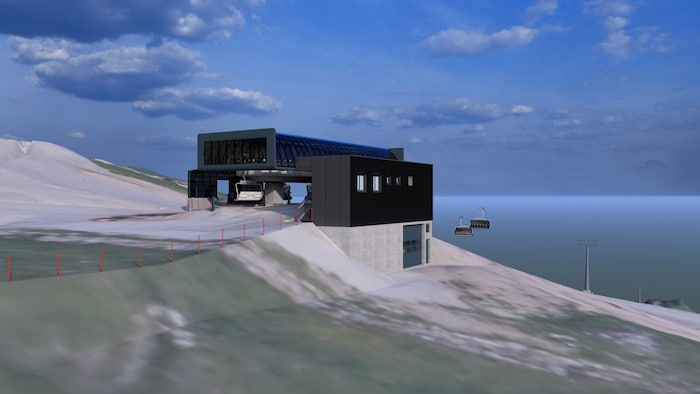 Visualisierungen von der neuen Bahn auf die Tresdorfer Alm.