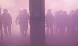 Die Polizei war im Großeinsatz beim Grazer Derby.