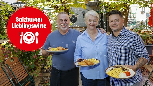 Ein Gastgarten, der von der Außenwelt abschneidet und eine Familie, die Sie kulinarisch ...